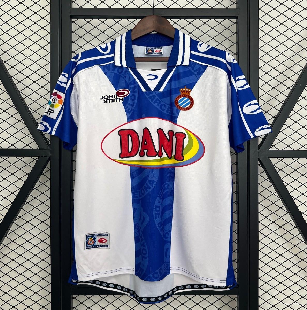 Camiseta de fútbol Espanyol 1999/00 LOCAL MANGA CORTA VERSION FAN